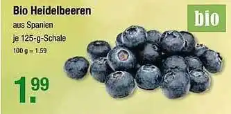 V Markt Bio Heidelbeeren 125g Angebot