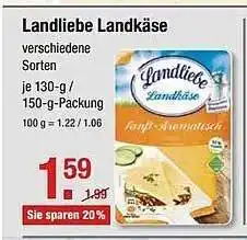 V Markt Landliebe Landkäse 130-150g Angebot