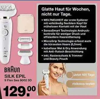 V Markt Braun Silk Epil Angebot