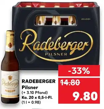 Kaufland Radeberger Pilsner 20 x 0,5 L Angebot