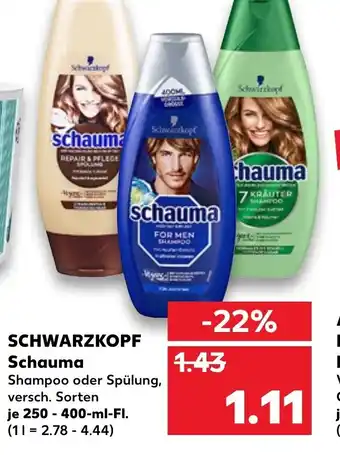 Kaufland Schwarzkopf Schauma 250-400ml Angebot