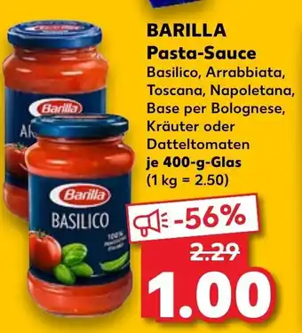 Kaufland Barilla Pasta Sauce 400g Angebot