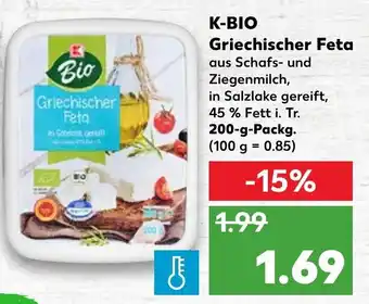 Kaufland K Bio Griechischer Feta 200g Angebot