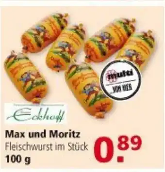 Multi Markt Eckhoff Max und Moritz 100g Angebot