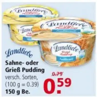 Multi Markt Landliebe Sahne oder Grieß Pudding 150g Angebot