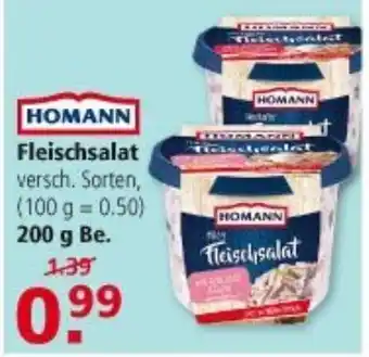 Multi Markt Homann Fleischsalat 200g Becher Angebot