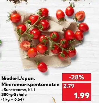 Kaufland Niederl./Span. Miniromarispentomaten 300g Angebot