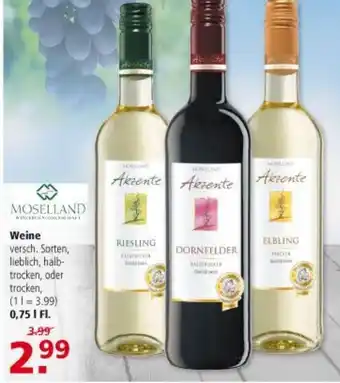 Multi Markt Moselland Weine 0,75L Angebot