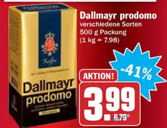 Hit Dallmayr Prodomo 500g Angebot