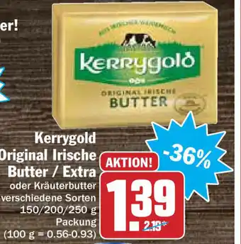 Hit Kerrygold Original Irische Butter oder Extra  150/200/250g Becher Angebot