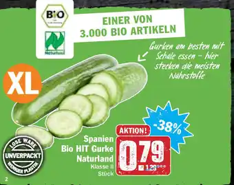 Hit Spanien Bio Hit Gurke Naturland Angebot