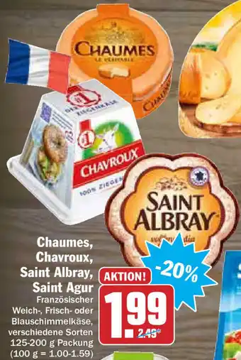 HIT Ullrich Chaumes, Chavroux, Saint Albray, Saint Agur 125-200g Angebot