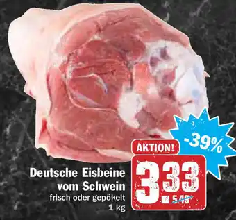 Hit Deutsche Eisbeine vom Schwein 1kg Angebot