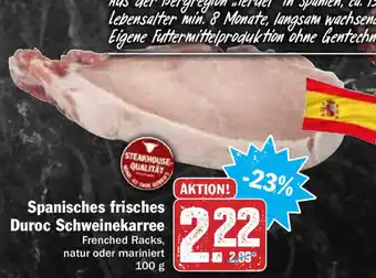 Hit Spanisches frisches Duroc Schweinekarree 100g Angebot