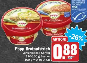 HIT Ullrich Popp Brotaufstrich 120/150g Becher Angebot