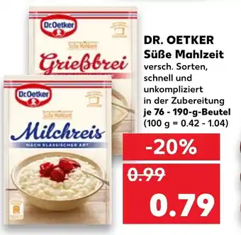 Kaufland Dr. Oetker Süße Mahlzeit 76-190g Beutel Angebot