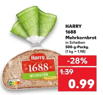 Kaufland Harry 1688 Mehrkornbrot 500g Angebot