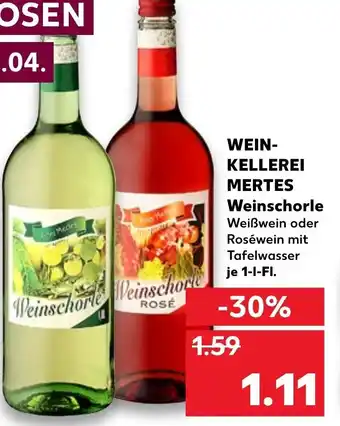 Kaufland Wein Kellerei Mertes 1L Angebot