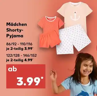 Kaufland Mädchen Shorty Pyjama Angebot