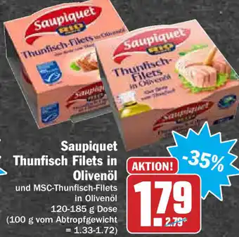 HIT Ullrich Saupiquet Thunfisch Filets in Olivenöl 120-185g Angebot