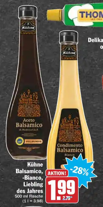 Hit Kühne Balsamico, Bianco, Liebling des Jahres 500ml Angebot