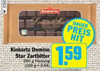 Hit Kinkartz Domino Star Zartbitter 250g Angebot