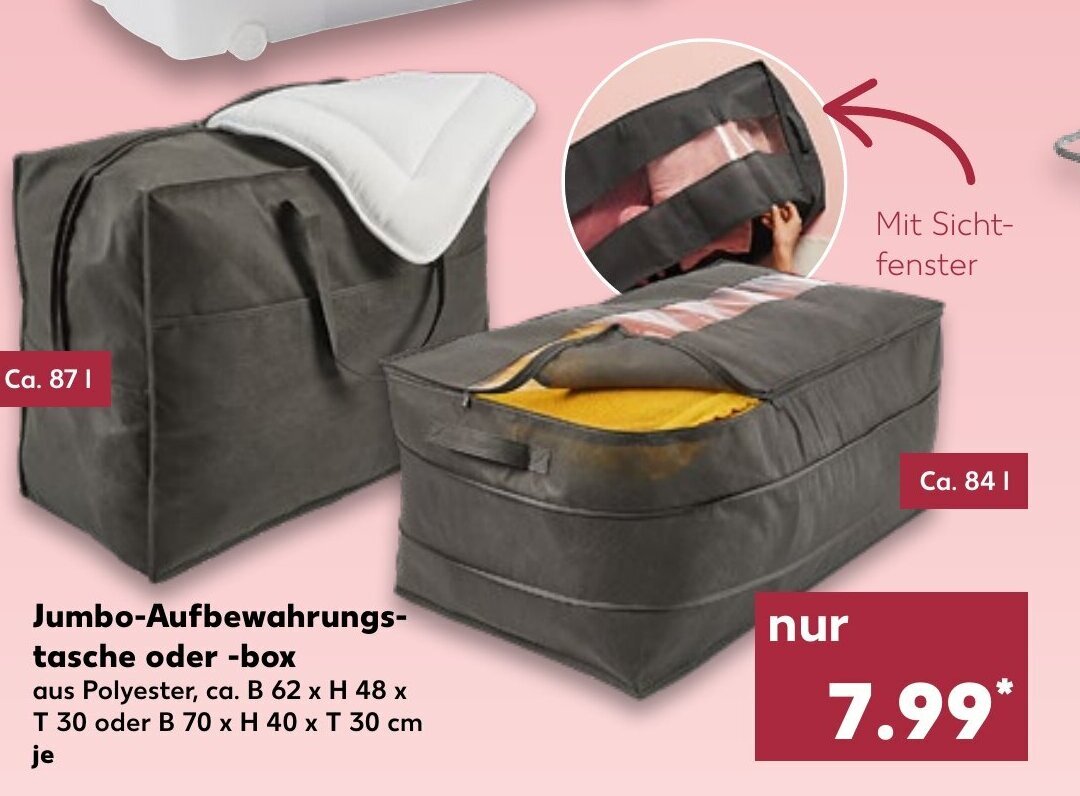 Jumbo Aufbewahrungstasche oder box Angebot bei Kaufland