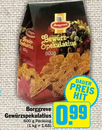 Hit Borggreve Gewürzspekulatius 600g Angebot