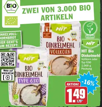 HIT Ullrich Hit Bio Dinkelmehl 1000g Angebot