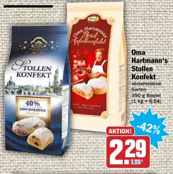 HIT Ullrich Oma Hartmann's Stollen Konfekt 350g Beutel Angebot