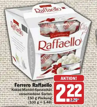 Hit Ferrero Raffaello 150g Angebot