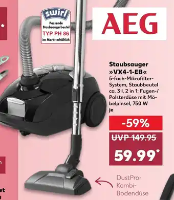 Kaufland AEG Staubsauger VX4-1-EB Angebot