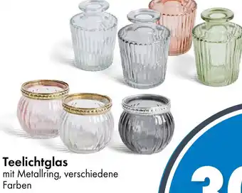 TEDi Teelichtglas Angebot