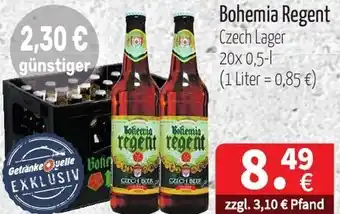 Getränke Quelle Bohemia Regent 20x0,5L Angebot