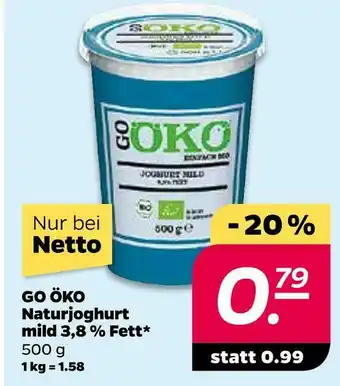 NETTO Go öko naturjoghurt Angebot