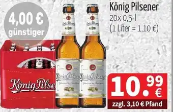 Getränke Quelle König Pilsener 20x0,5L Angebot