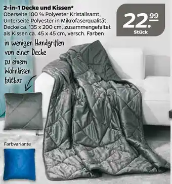 NETTO 2-in-1 decke und kissen Angebot