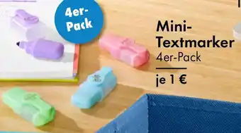 TEDi Mini-Textmarker 4er-Pack Angebot