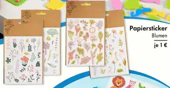 TEDi Papiersticker Blumen Angebot