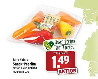 Wasgau Terra Natura Snack-paprika Angebot