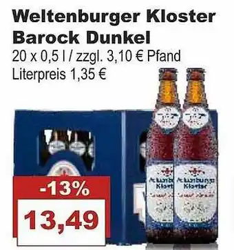 Bilgro Weltenburger Kloster Barock Dunkel Angebot