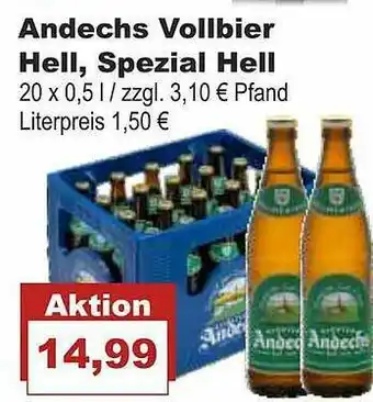 Bilgro Andechs Vollbier Hell, Spezial Hell Angebot