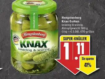 Edeka Hengstenberg Knax Gurken Angebot