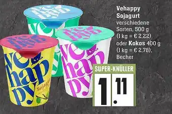 Edeka Vehappy Sojagurt Oder Kokos Angebot