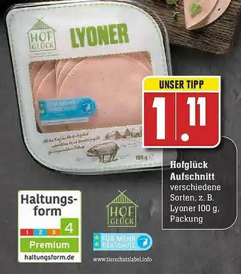 Edeka Hofglück Aufschnitt Angebot