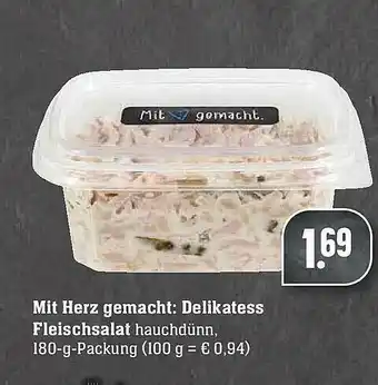 Edeka Mit Herz Gemacht: Delikatess Fleischsalat Angebot