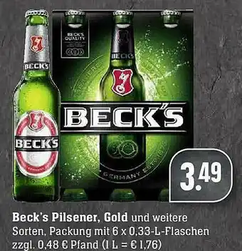 Edeka Beck's Oilsener, Gold Angebot