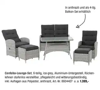 OBI Cordoba Lounge Set Angebot