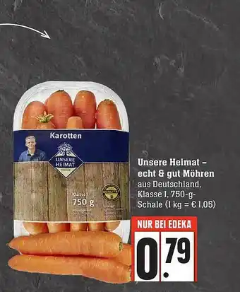 Edeka Unsere Heimat Möhren Angebot