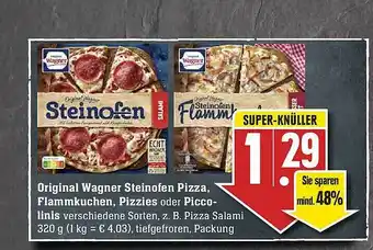 Edeka Original Wagner Steinofen Pizza, Flammkuchen, Pizzies Oder Piccolinis Angebot